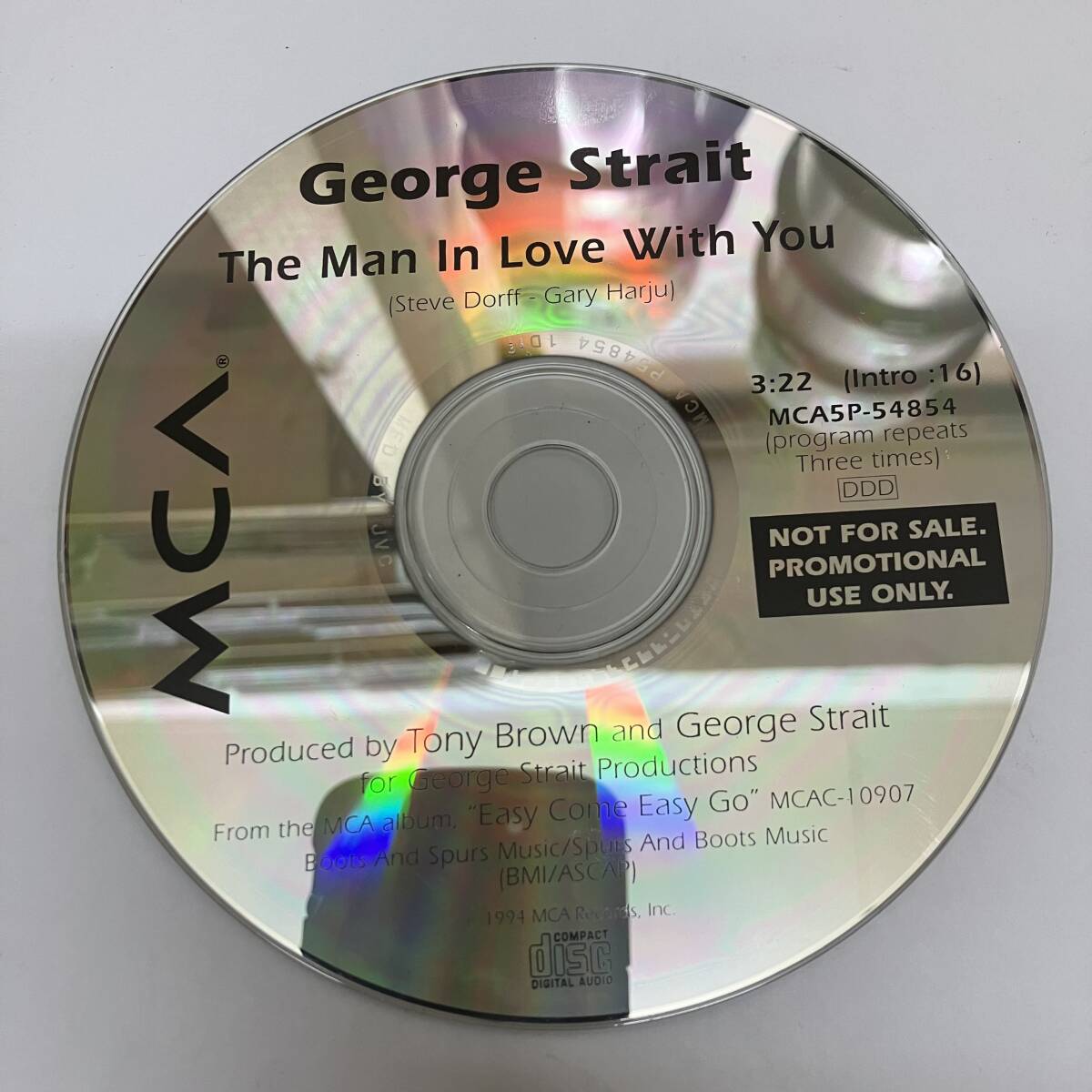 裸35 ROCK,POPS GEORGE STRAIT - THE MAN IN LOVE WITH YOU シングル,PROMO盤 CD 中古品_画像1