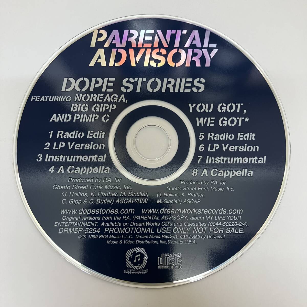 裸3636 HIPHOP,R&B PARENTAL ADVISORY DOPE STORIES INST,シングル,PROMO盤 CD 中古品_画像1