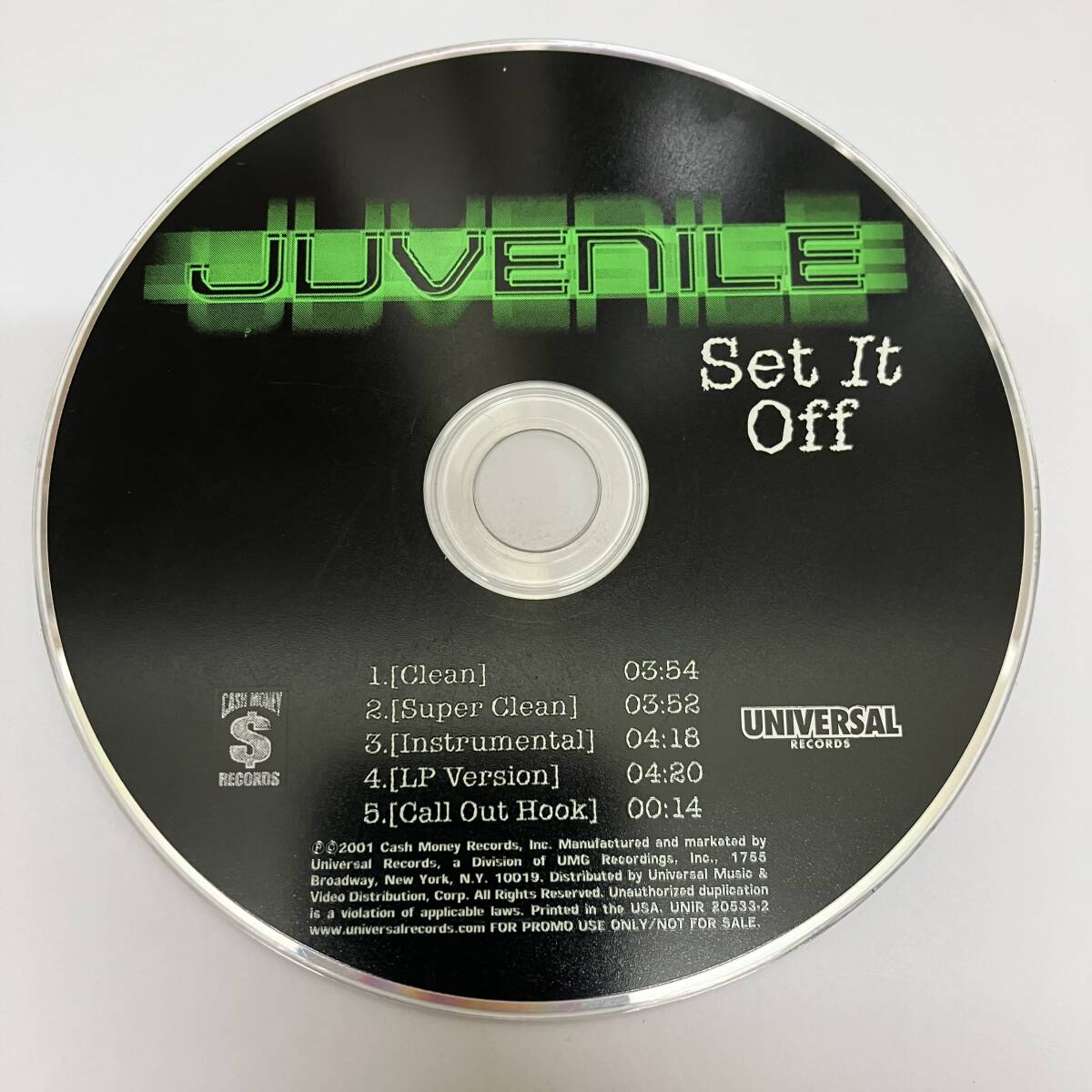 裸36 HIPHOP,R&B JUVENILE - SET IT OFF INST,シングル CD 中古品_画像1