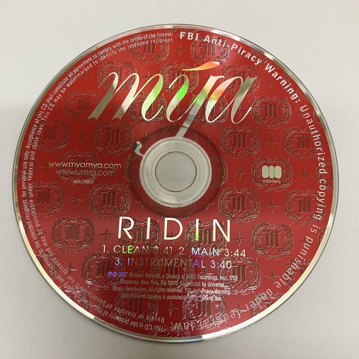裸36 HIPHOP,R&B MYA - RIDIN INST,シングル CD 中古品_画像1