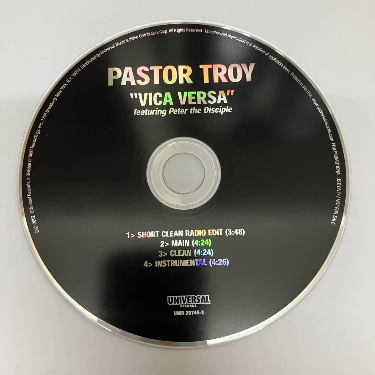 裸37 HIPHOP,R&B PASTOR TROY - VICA VERSA INST,シングル CD 中古品_画像1