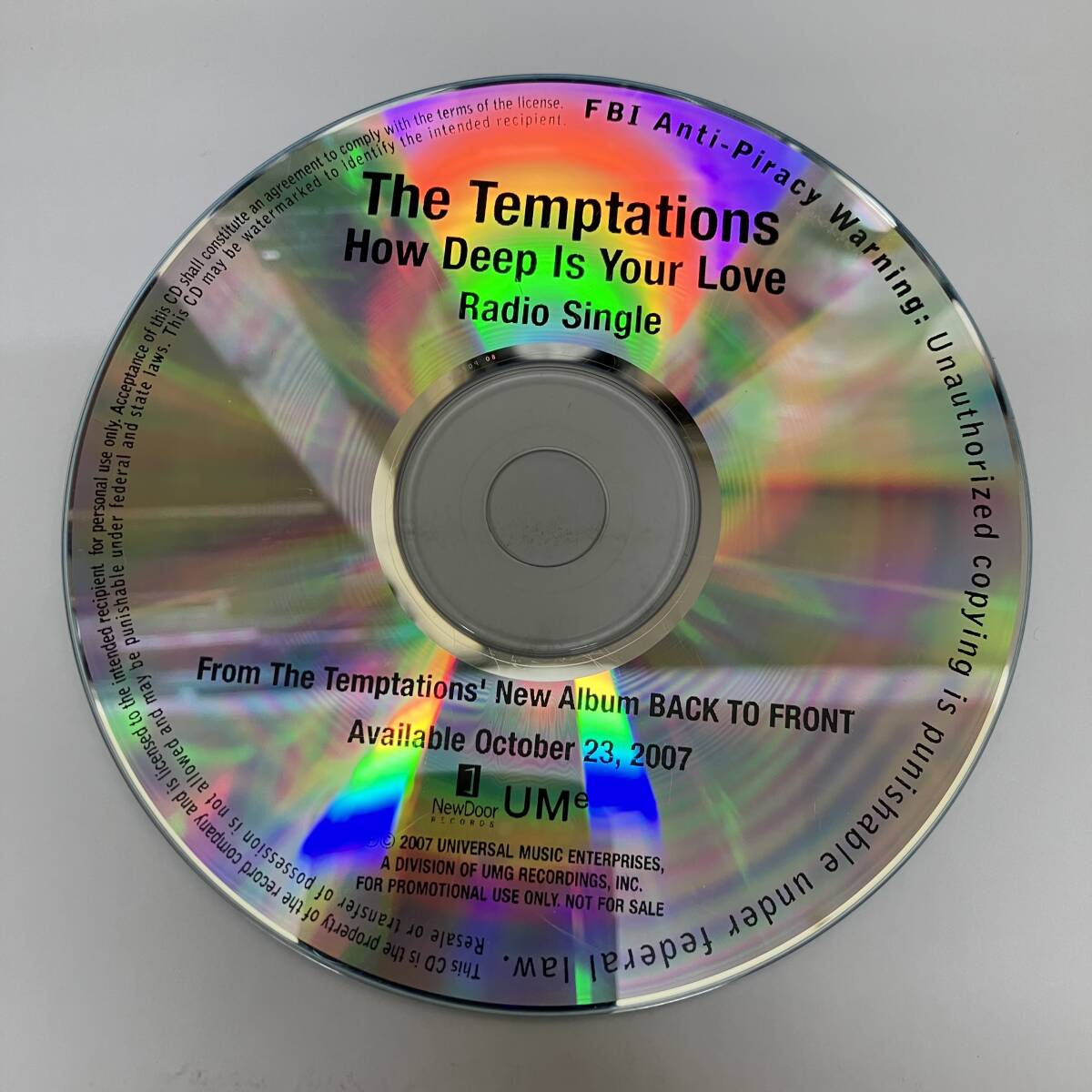 裸39 HIPHOP,R&B THE TEMPTATIONS - HOW DEEP IS YOUR LOVE シングル CD 中古品_画像1