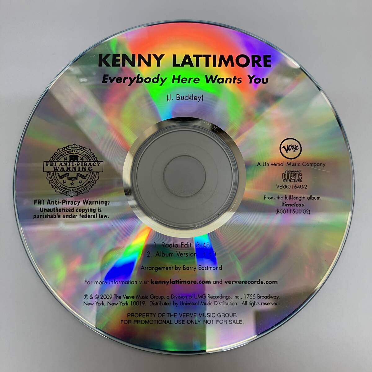 裸40 HIPHOP,R&B KENNY LATTIMORE - EVERYBODY HERE WANTS YOU シングル CD 中古品_画像1