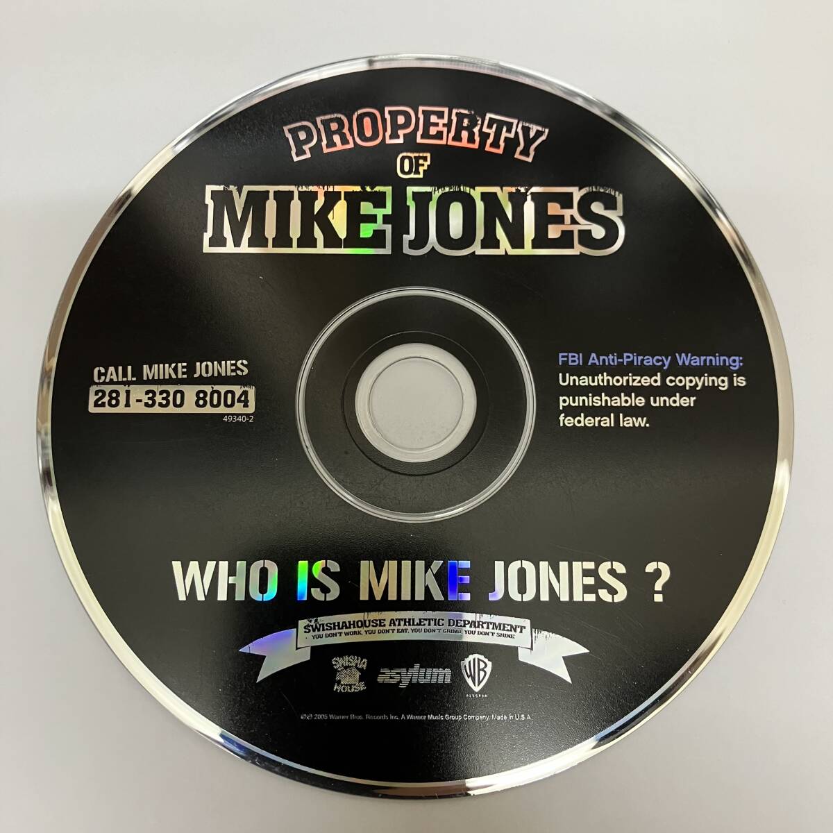 裸40 HIPHOP,R&B PROPERTY OF MIKE JONES - WHO IS MIKE JONES? アルバム CD 中古品_画像1