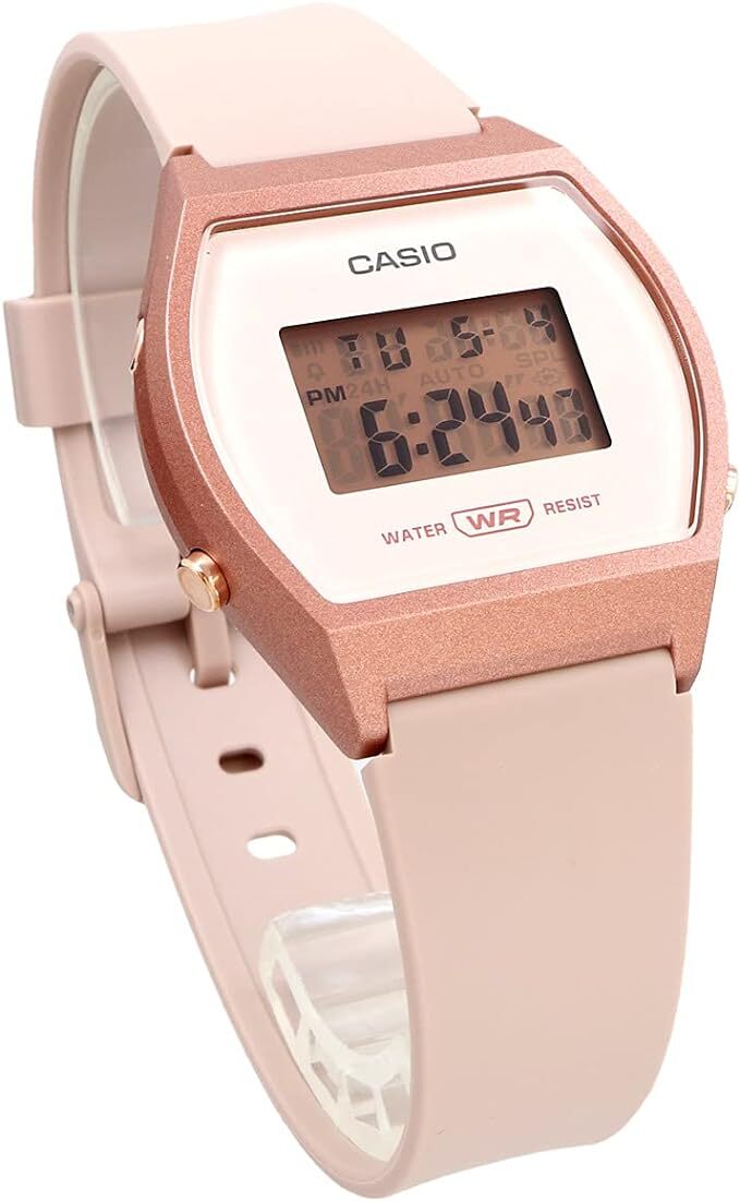 CASIO カシオ チプカシ 腕時計 LW-204-4A デジタル レディース ガールズ ピンクベージュ × ローズゴールド かわいい お祝い プレゼント_画像4