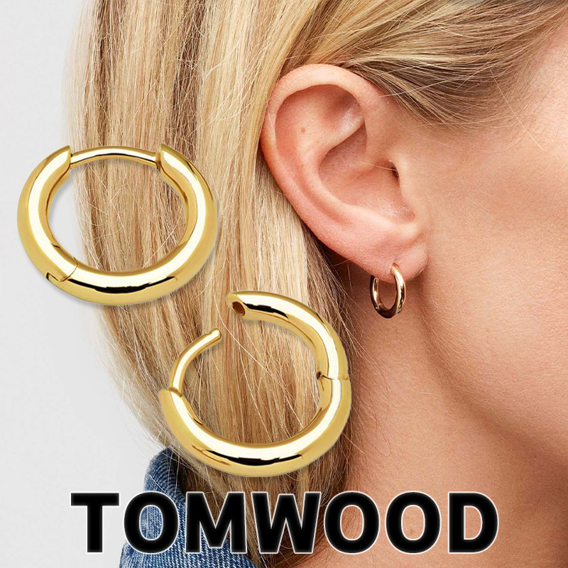 TOMWOOD トムウッド ピアス Classic Hoop Small Gold クラシック フープ レディース シルバー925 アクセサリー GOLD_画像1