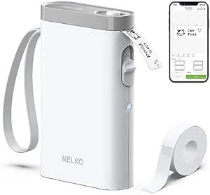 Nelko P21 ラベルライター Bluetooth接続多機能ラベルプリンター 感熱小型充電式シールプリンター ポータブルラベル_画像1