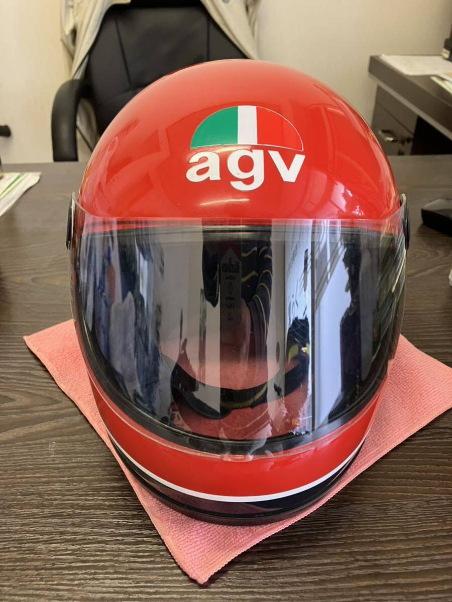 【断捨離】agv ケニーロバーツモデル、ヘルメット赤_画像2