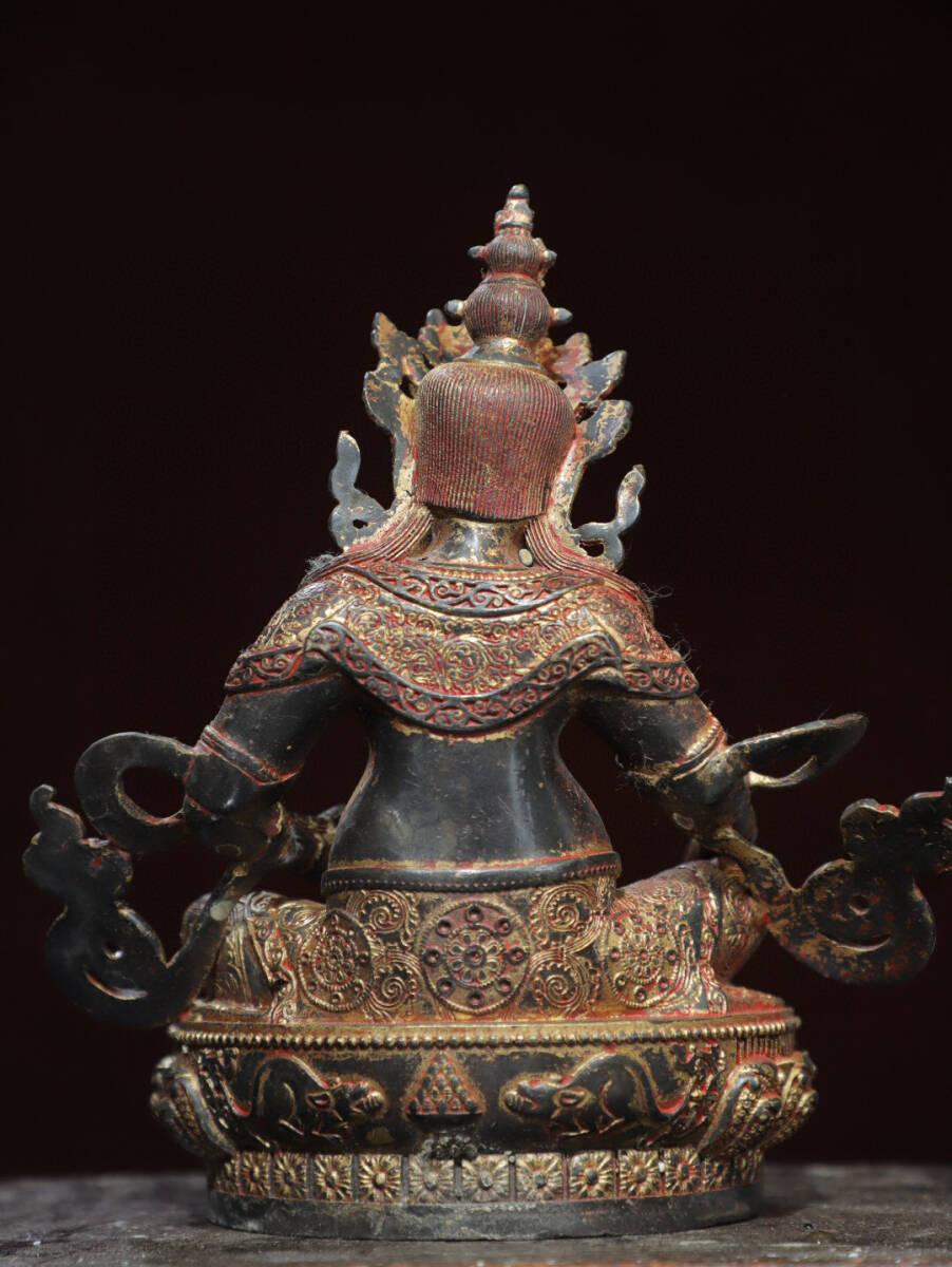古寶奇蔵】銅製・拓金・黄財神像・置物・賞物・中国時代美術 工芸品 古寶奇蔵】銅製・拓金・黄財神像・置物・賞物・中国時代美術 工芸品