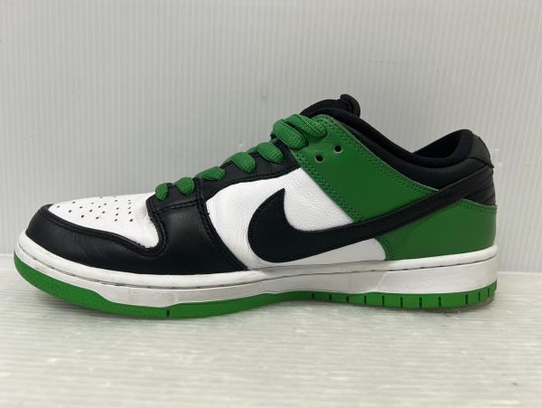 HM073-240511-149【USED】NIKE SB DUNK LOW PRO Black and Classic Green 27.0 BQ6817-302 ナイキ ダンク ロー プロ グリーン スニーカー　_画像8