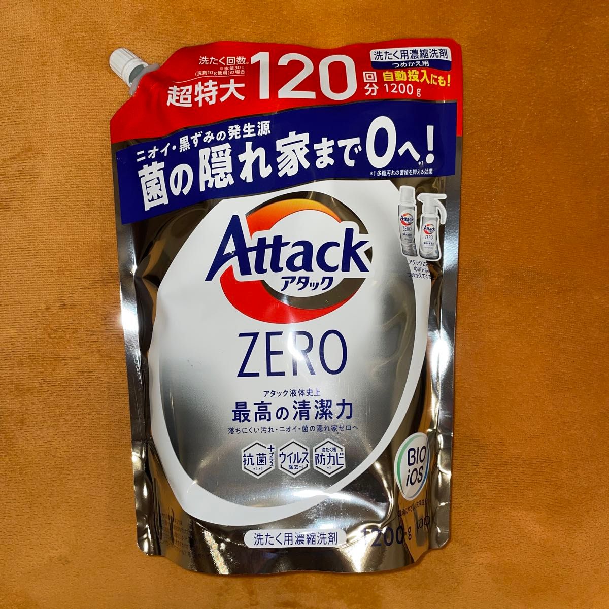 アタックZERO   アタック　花王　リーフィブリーズの香り 1200g