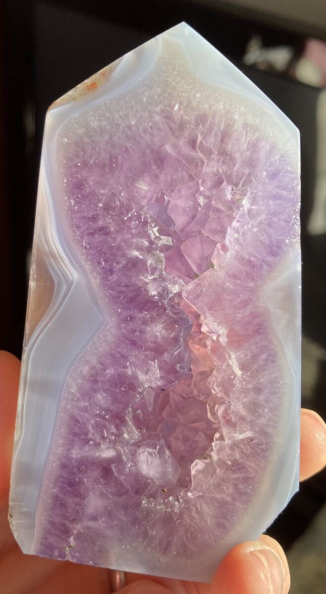 ハイクオリティ-! アメジストドル-ジ-アゲ-ト天然石フリ -フォーム　パワーストーン 鉱物 紫水晶 sale