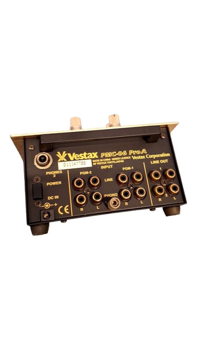 22028 VESTAX/べスタクス/PMC-06ProA/DJ ミキサー/プロフェッショナルミキシングコントローラー/本体/コレクター収集/機材/音響機器/当時物_画像4