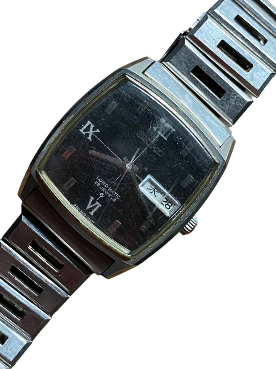 21534 SEIKO セイコー ロードマチック 23石 5606-5000 AT/自動巻 グレー文字盤 デイデイト メンズ腕時計 KTR 7561000 4APY ジャンクの画像1