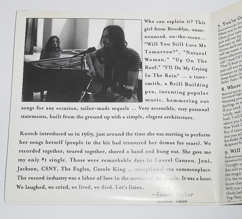 輸入盤◎1999年リマスター『Tapestry＋2＊Carole King』キャロル・キング 1971年 つづれおり★女性シンガーソングライター歴史的名盤_画像5