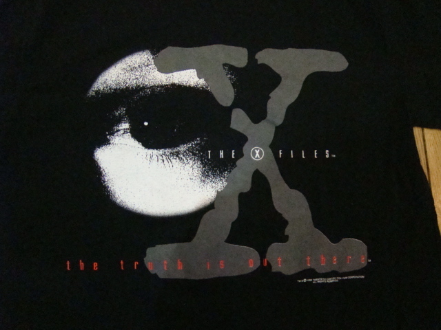 美品 90s The X-Files Tシャツ ブラック Mサイズ Xファイル エックスファイル オフィシャル 海外 ドラマ 映画 ムービー