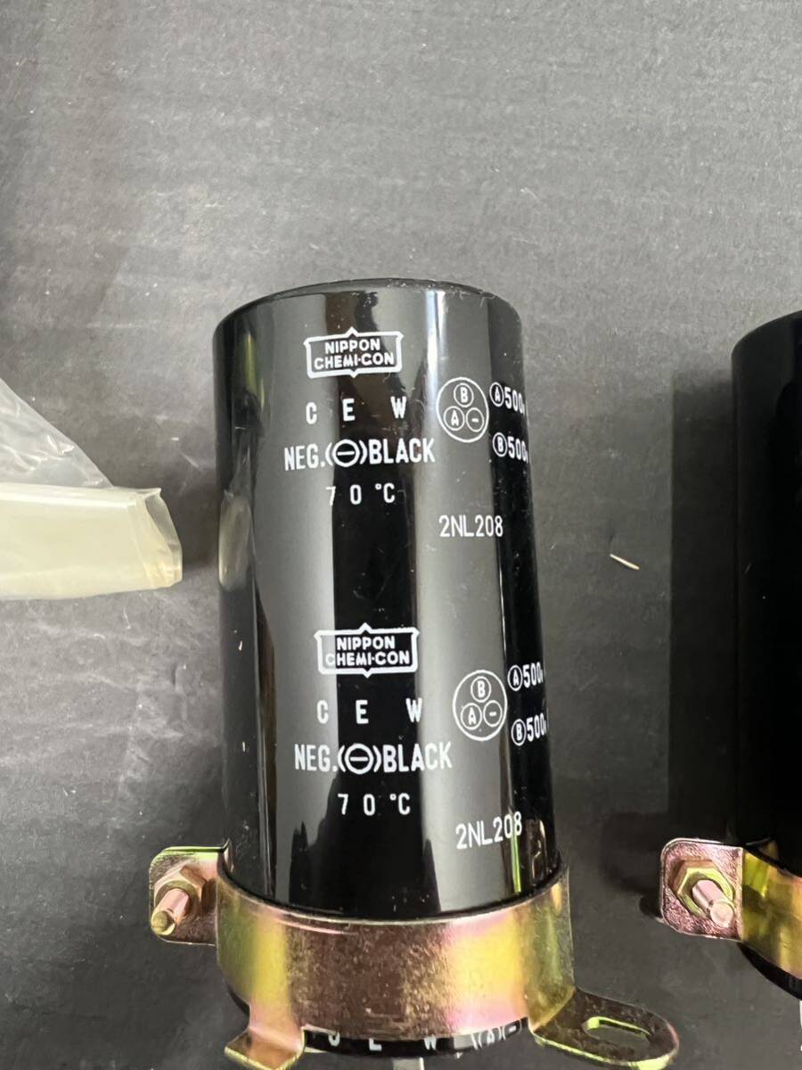  new goods unused Nippon Chemi-Con NIPPON CHEMI CON 500V 47μF electrolysis condenser 4 piece 
