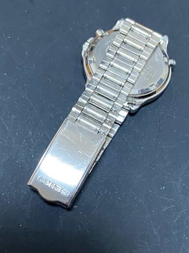 SEIKO セイコー クロノグラフ クォーツ 7T27-6A50 メンズ腕時計 電池交換済み 稼働品の画像6