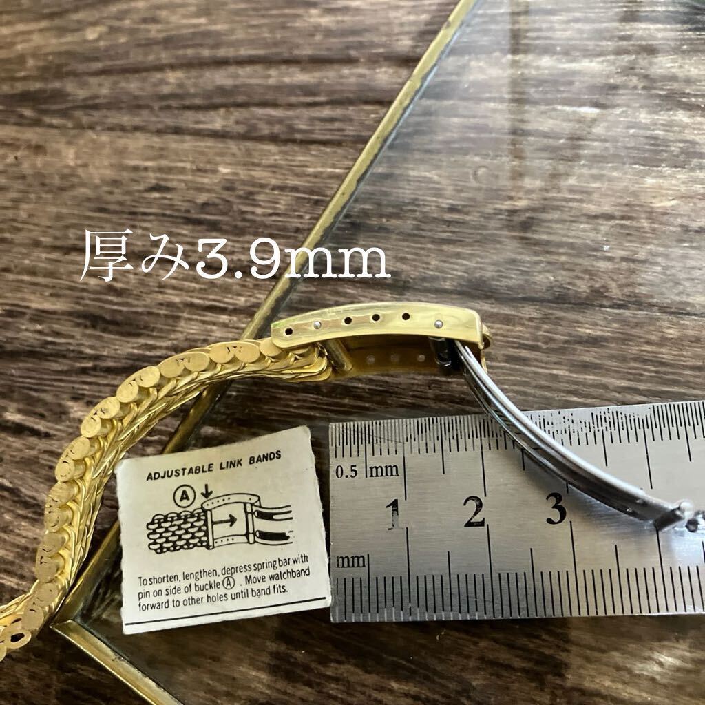 19mm золотой цвет смычок труба тросик breath часы частота часы ремень Vintage б/у товар 