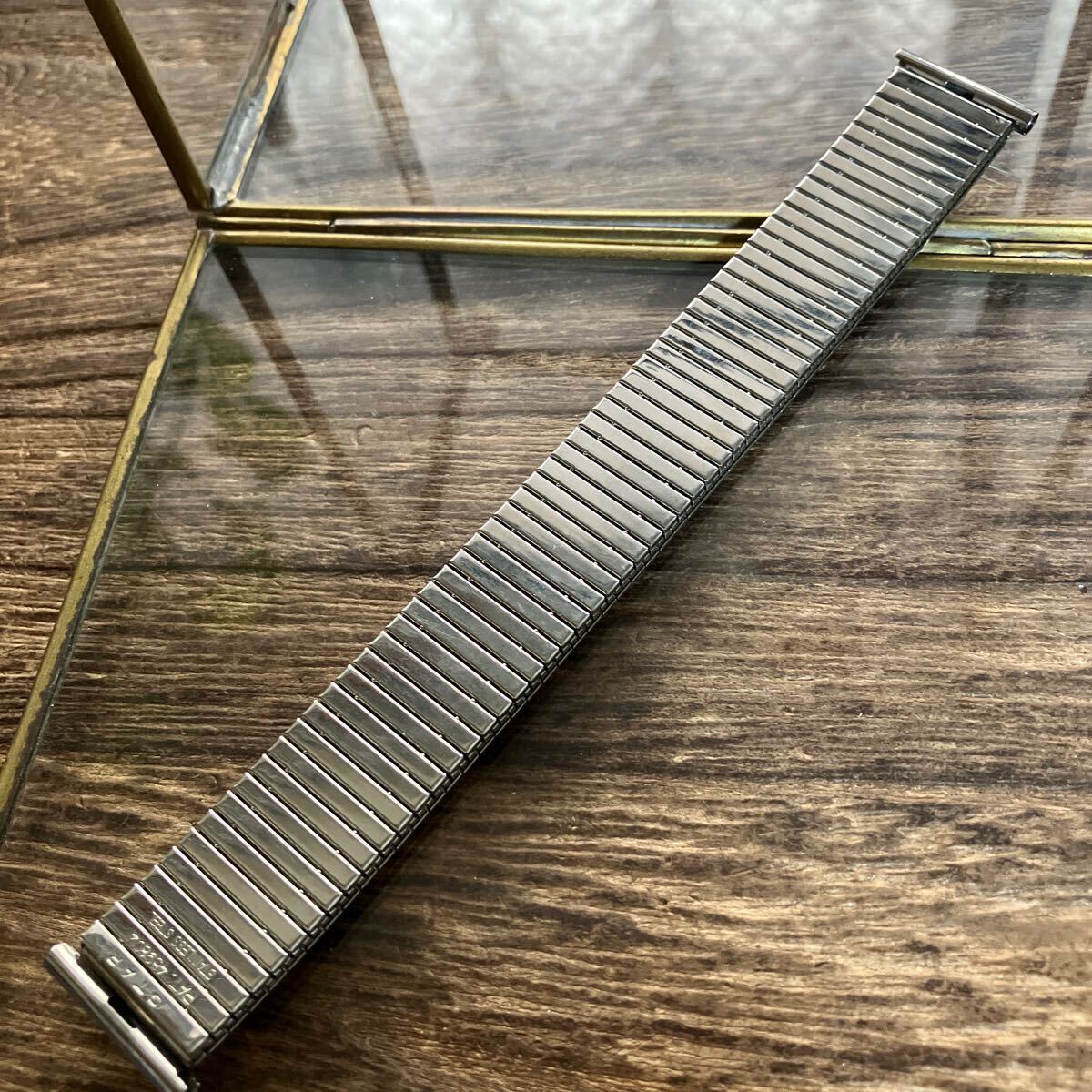 20.2mm серебряный цвет часы ремень часы частота металл частота Vintage б/у товар 