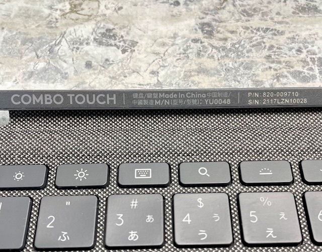 T3862 ロジクール COMBO TOUCH YU0048 iPad用キーボード ケース_画像9