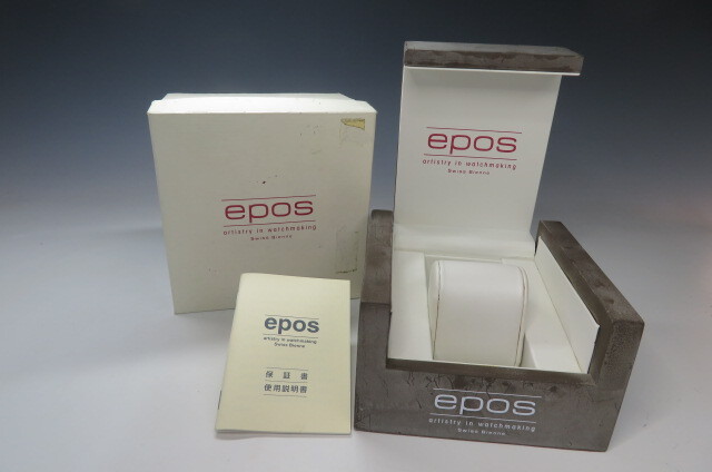 １円～【ケースのみ】epos　エポス　時計用保管ケース　外箱　取説　2-12-34_画像1