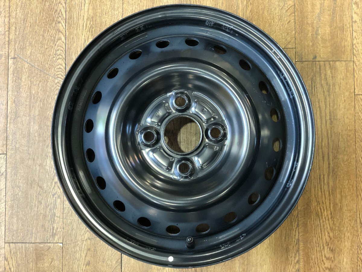 ダイハツ ムーヴ キャンバス 純正 スチール 【14インチ 4.5J PCD100 4H】 4本セット センターキャップ付 簡易洗浄済/新品バルブ交換済_④