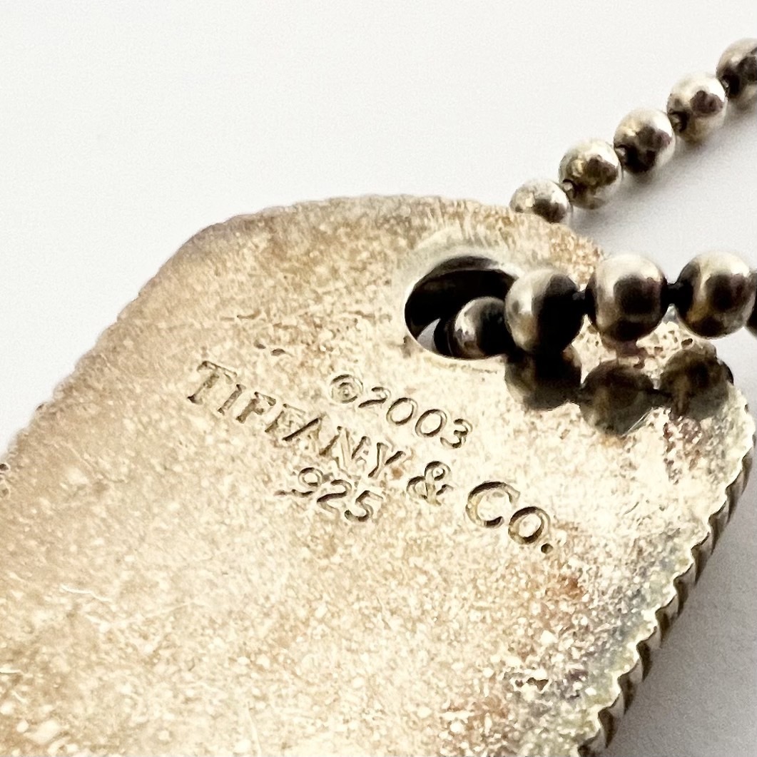 16068/ Tiffany& Co. ティファニー ネックレス プレート 925 シルバー アクセサリーの画像6