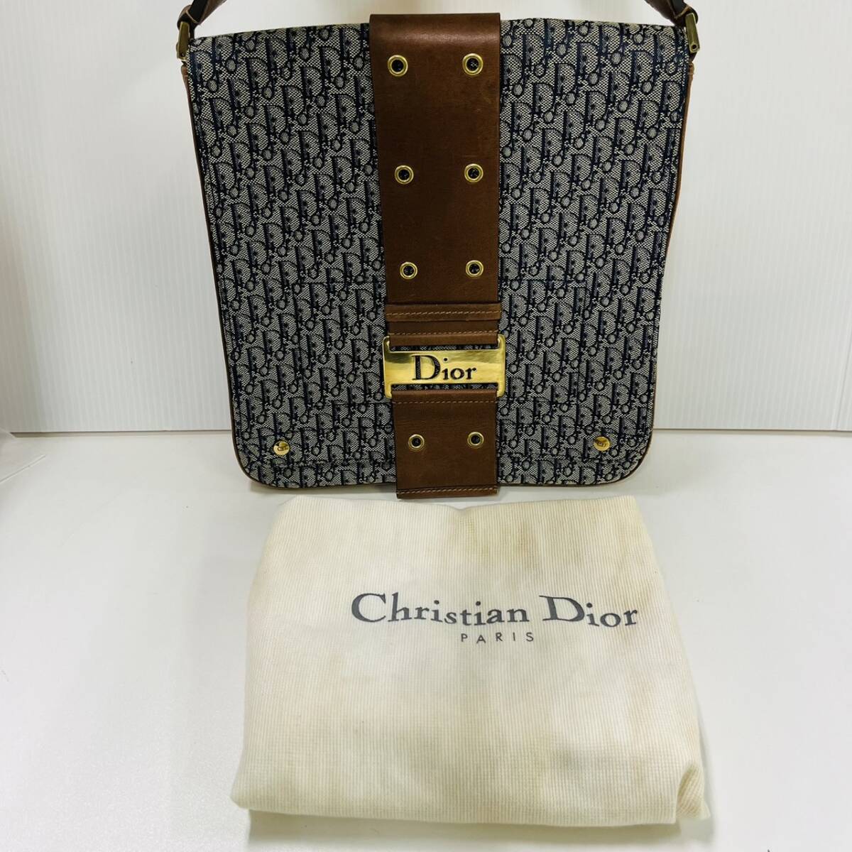 15847/ Christian Dior ディオール トロッター ショルダーバッグの画像10
