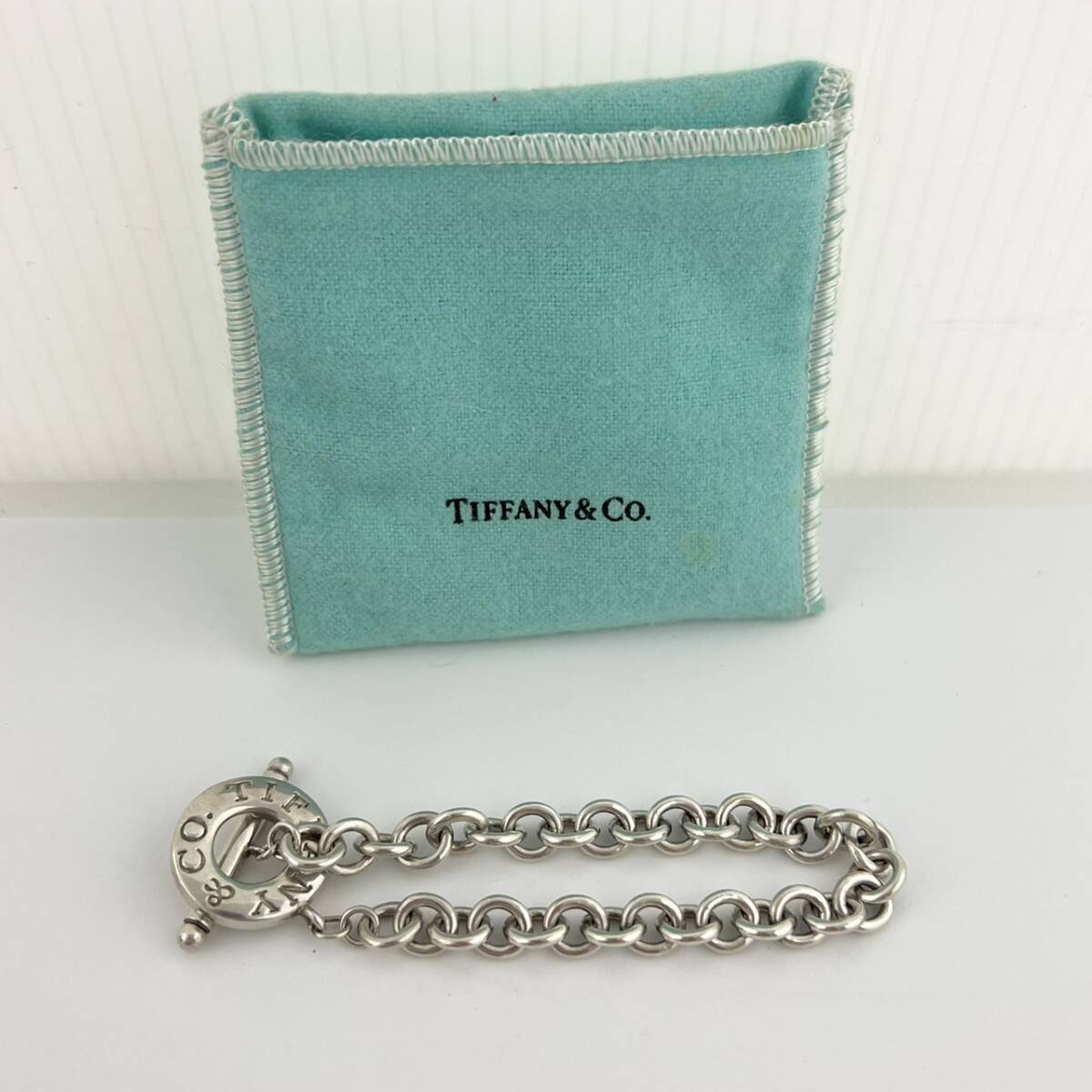 16005/ Tiffany& Co. ティファニー ボールチェーンブレスレット 925 シルバー アクセサリー レディースの画像1