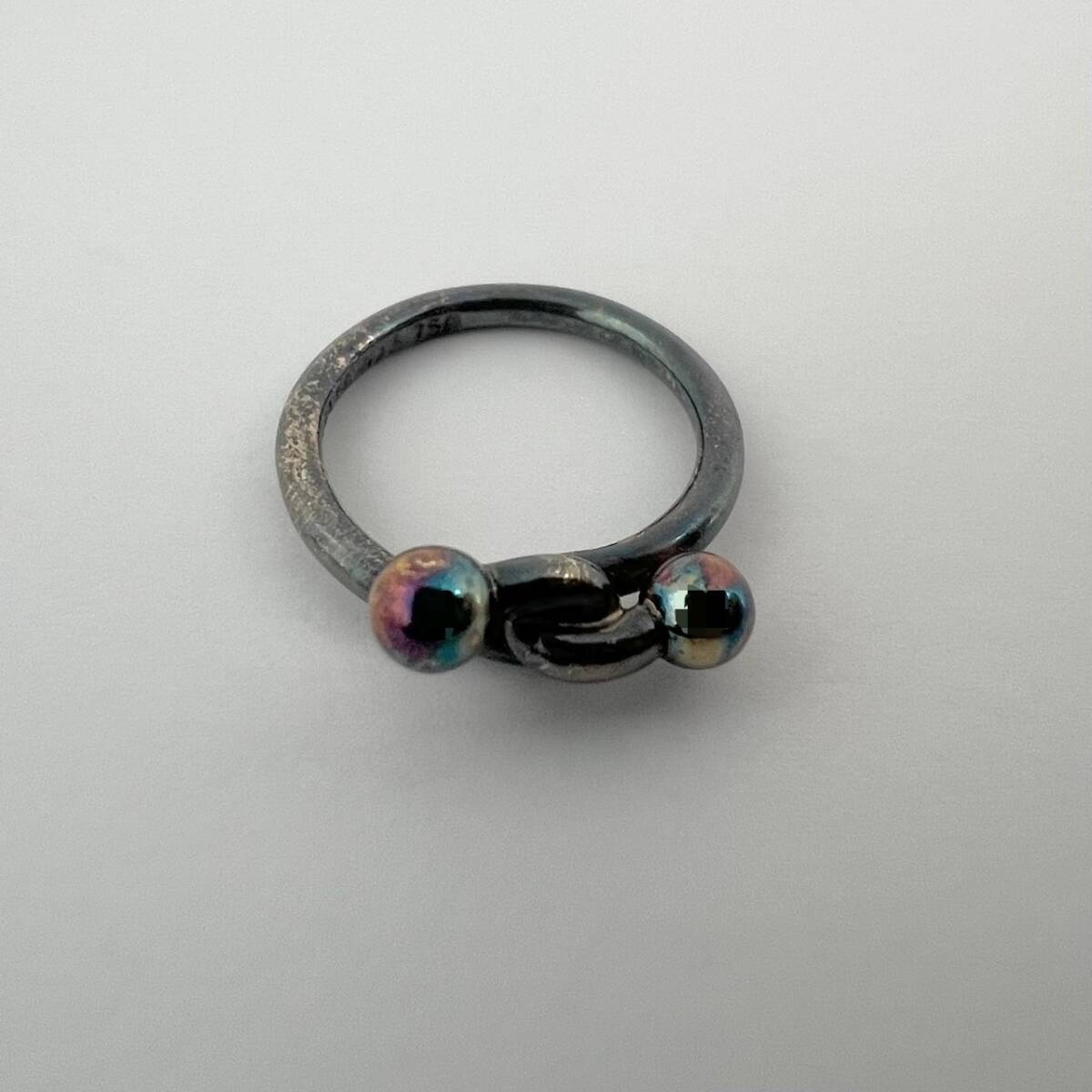 16046/ Tiffany& Co. ティファニー クロスリング 925 750指輪 シルバー アクセサリーの画像1