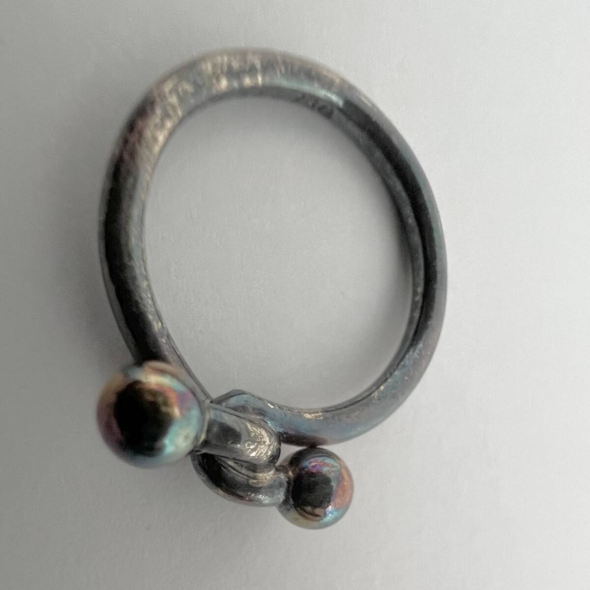 16046/ Tiffany& Co. ティファニー クロスリング 925 750指輪 シルバー アクセサリー_画像6