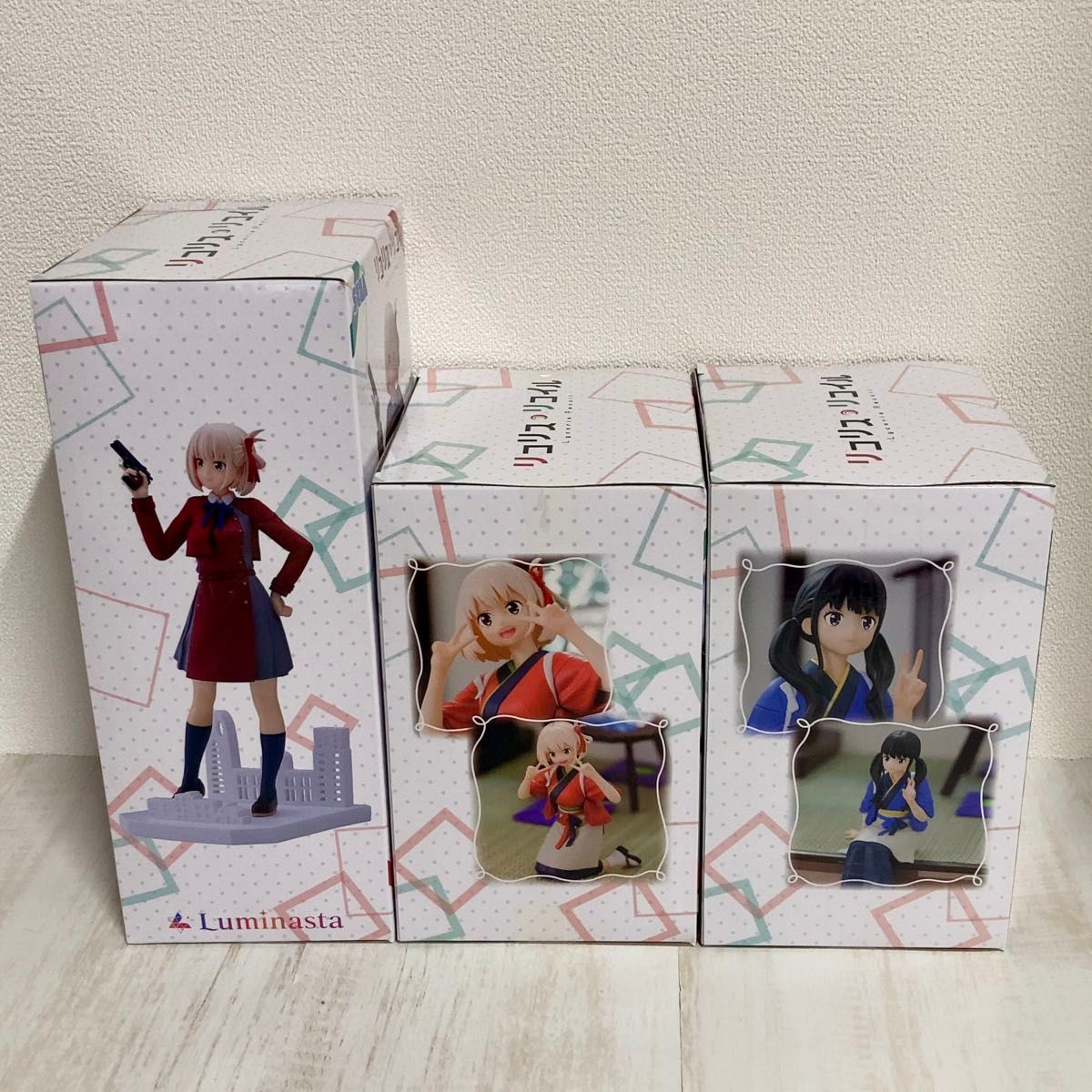 新品 未開封】リコリス・リコイル リコリコ フィギュア 3体 新品 未開封】リコリス・リコイル リコリコ フィギュア 3体