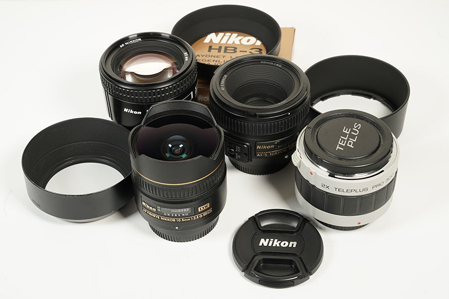 Nikon AF DX Fisheye Nikkor ED 10.5mm F2.8Gほか3本ニコンAFレンズ_画像1