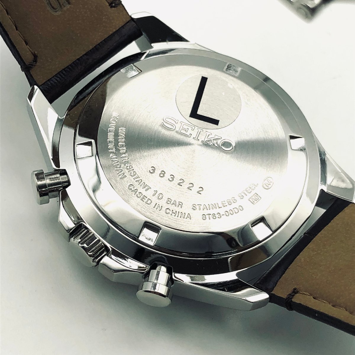 3434♭SEIKO セイコー 腕時計 SBTR017 SEIKO SELECTION クォーツ クロノグラフ 10気圧防水 グリーン文字盤 メンズ 【0425】_画像5