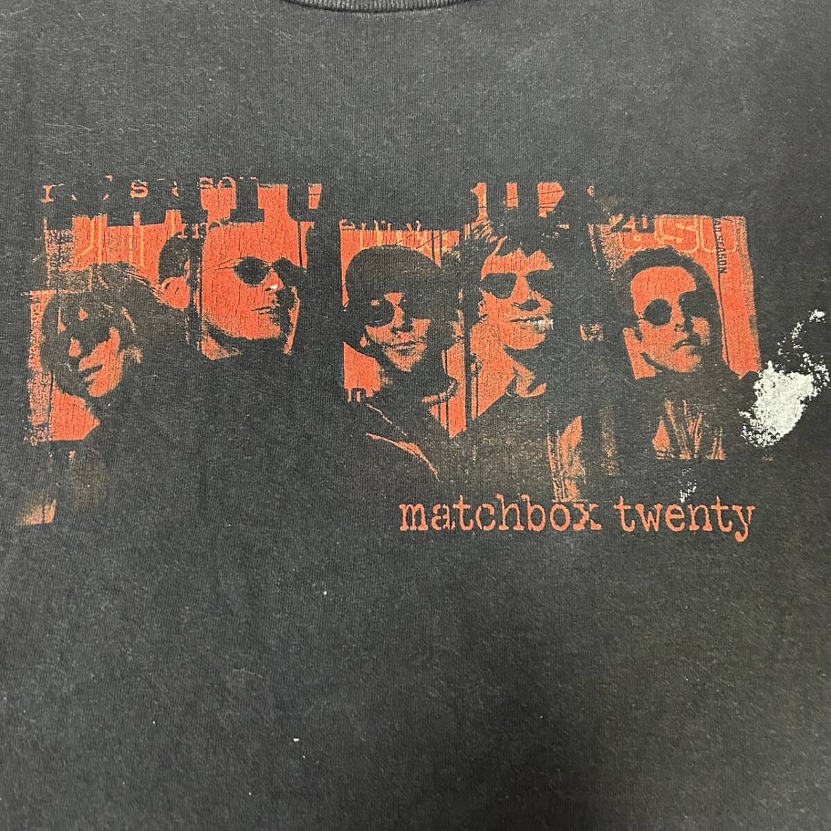 00s メキシコ製 COTTON PARK matchbox twenty mad season tour 2001 マッチボックス トゥエンティ ツアー Tシャツ バンT バンド 黒 L_画像3