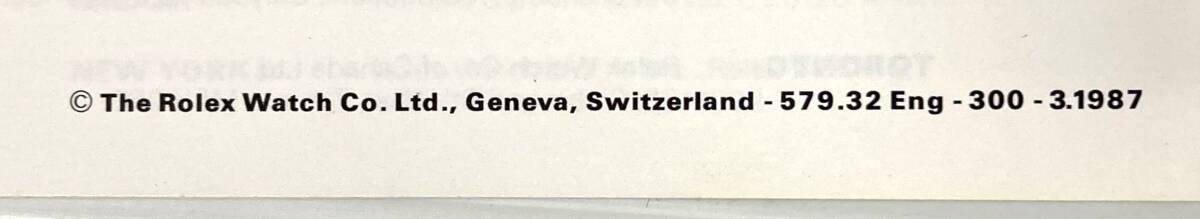 ★☆レア 純正 ROLEX ロレックス クレーター アンティーク 時計ケース 外箱シール有 62510 当時の英語版冊子付き 1986年 箱 705☆★_画像10