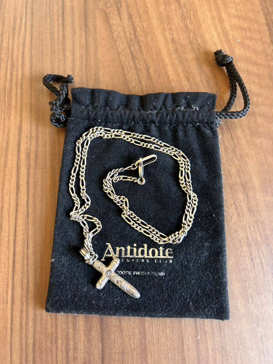 ANTIDOTE BUYERS CLUB シルバー チェーン ネックレス L クロス トップ セット cootieの画像2