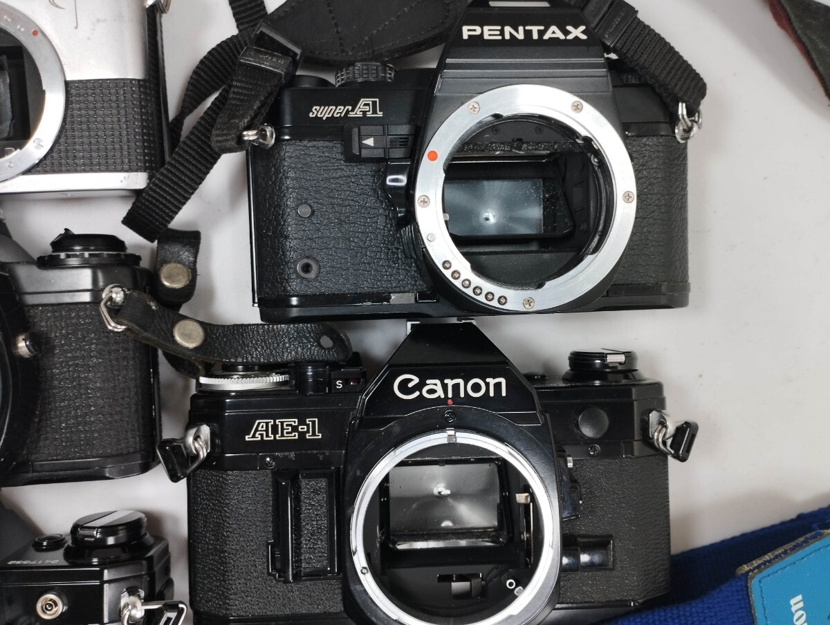 【リサイクル】 Canon AE-1 OLYMPUS PEN-F PENTAX SUPER A ME フィルムカメラまとめてジャンク品 カメラ 1円スタート売り切り昭和レトロ_画像3