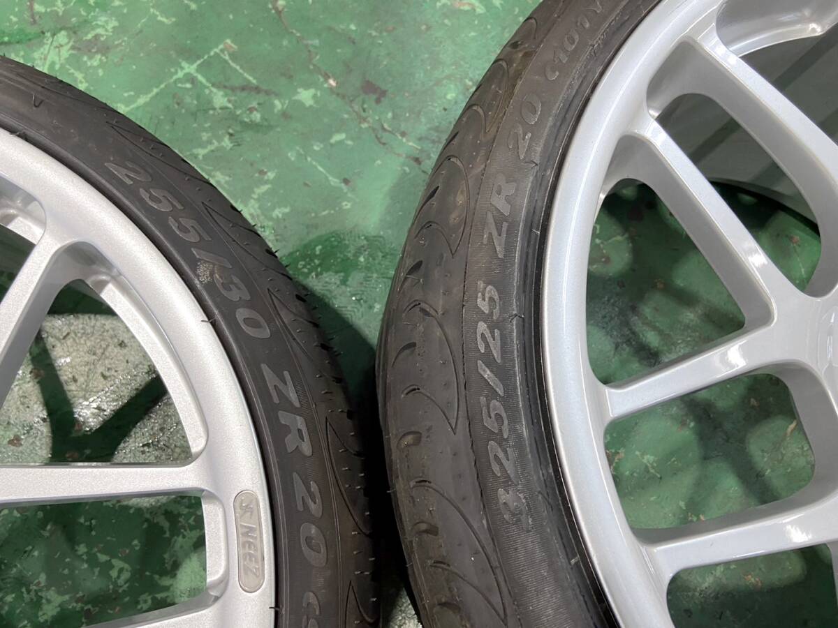 超美品 鍛造 NEEZ EURO CROSS RG44 9.5j+21 12j+61 112/5h 66.6φ ピレリPzero NERO 255/30R20 325/25R20 ベンツ CLK AMGなど_画像7