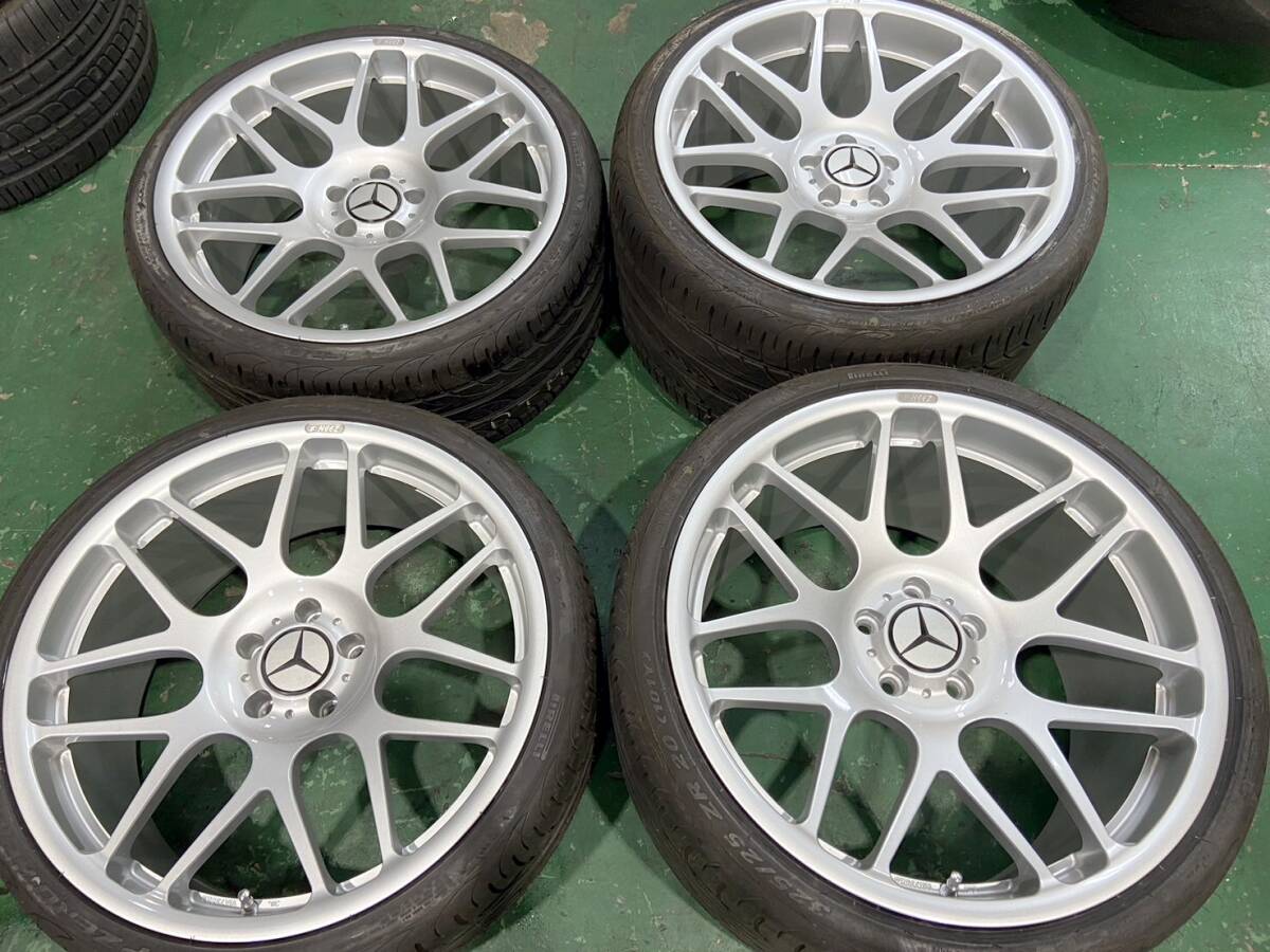 超美品 鍛造 NEEZ EURO CROSS RG44 9.5j+21 12j+61 112/5h 66.6φ ピレリPzero NERO 255/30R20 325/25R20 ベンツ CLK AMGなど_画像1