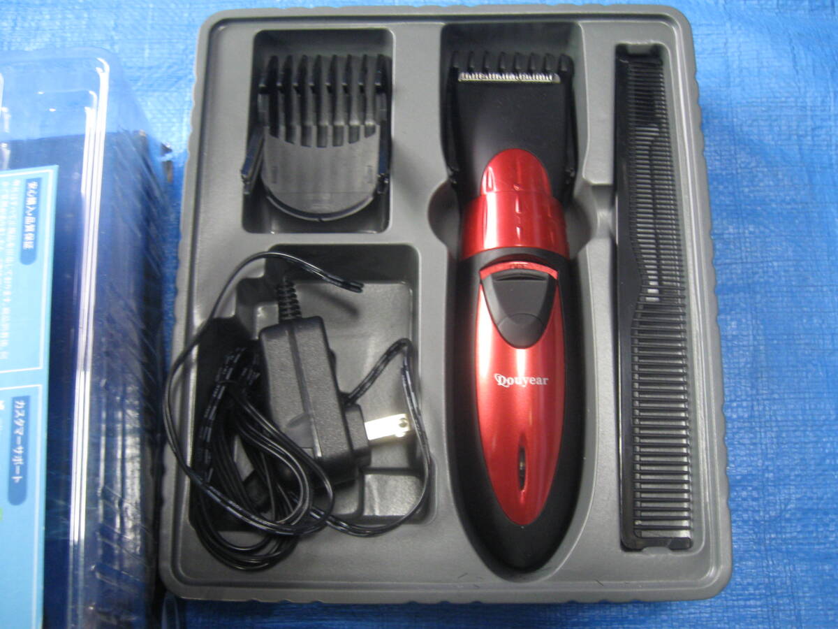 電動バリカン ヘアーカッター IPX7防水 ヘアクリッパー 充電式 10段階調節可能 散髪用 ショートヘア用 子供用 家庭用 水洗い可 中古品の画像4