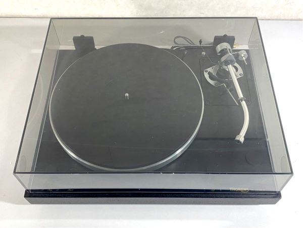 n6336 動作品 THORENS TD320 MKIII TD-320 MK3 オートリフトアップ レコードプレーヤー SME 3009 S2 improved 搭載 ゴムベルト付_画像2