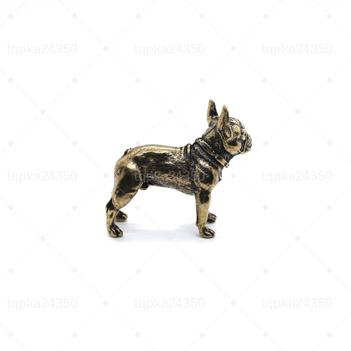 153g フレンチ・ブルドッグ いぬ イヌ 犬 パグ かわいい わんちゃん ペット dog 動物 金運 置物 ペーパーウェイト 真鍮 金属 銅製 fr153