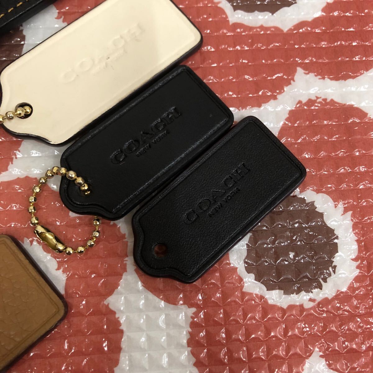 COACH Coach key holder tag charm 6 piece 