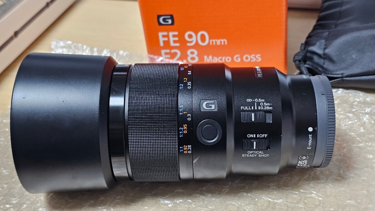 ソニー FE 90mm F2.8 Macro G OSS SEL90M28G CA01‐M1447-2N2A SONY 中望遠マクロレンズ ナノARコーティング αEマウント_画像1