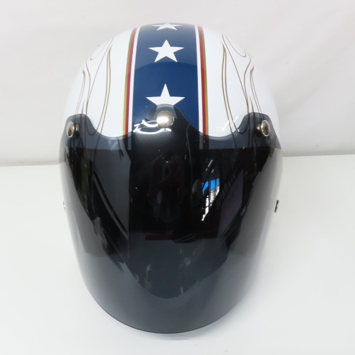 【新品同様】【美品】Arai×Harley Davidson アライ×ハーレーダビッドソン Classic SW ジェットヘルメット XLサイズ コラボ バイク 二輪_画像5