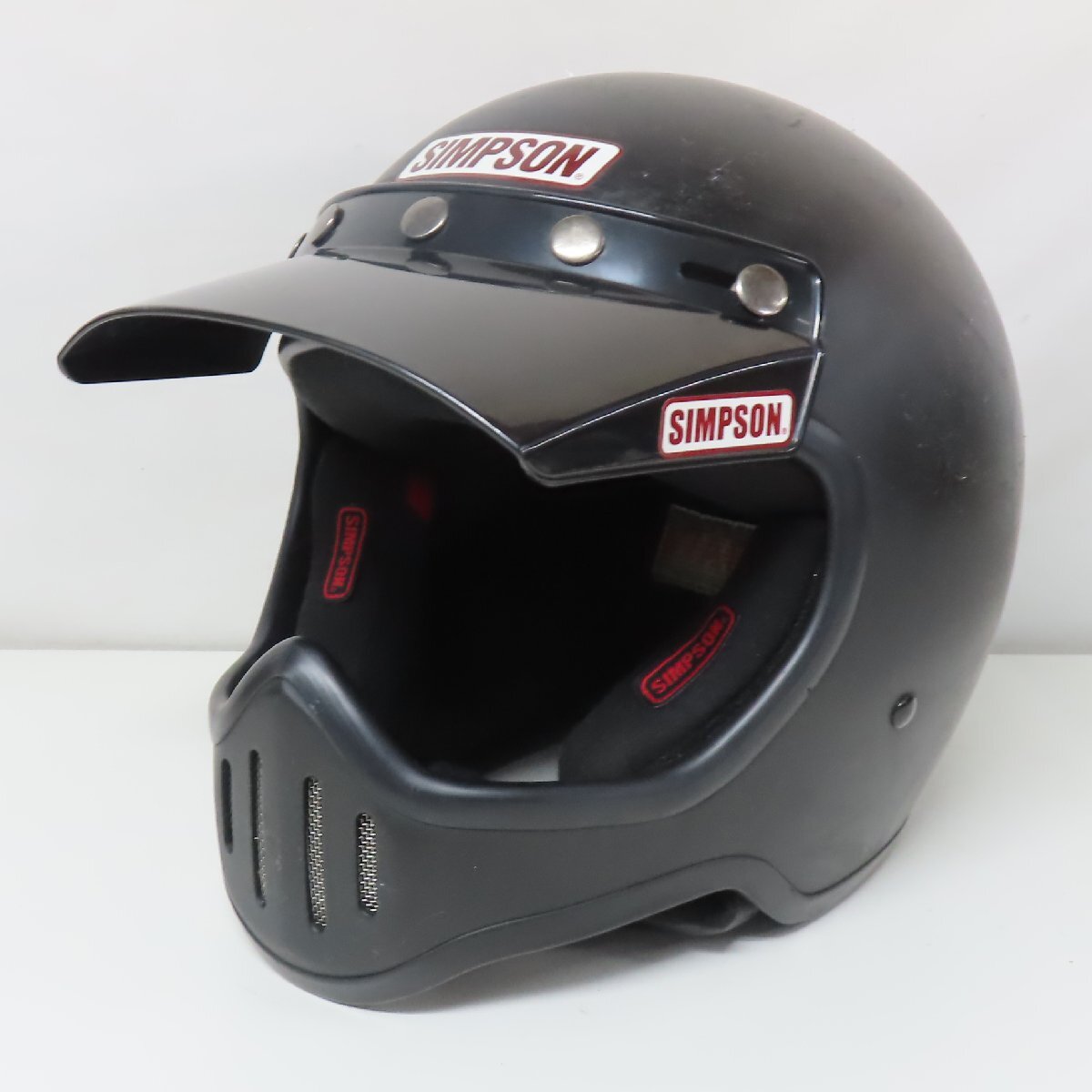 SIMPSON シンプソン M50 フルフェイスヘルメット Mサイズ マットブラック NORIX バイク 二輪 オートバイ ツーリング 人気_画像2