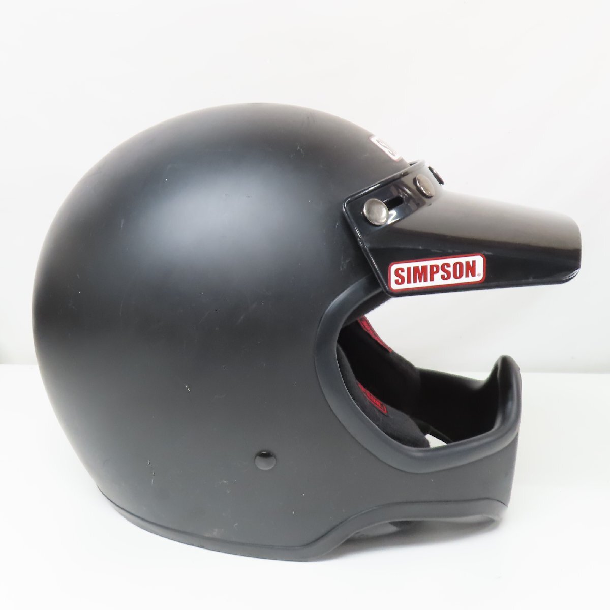SIMPSON シンプソン M50 フルフェイスヘルメット Mサイズ マットブラック NORIX バイク 二輪 オートバイ ツーリング 人気_画像4