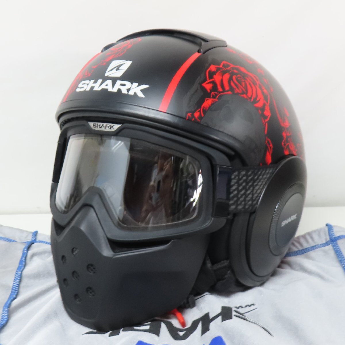 【美品】SHARK シャーク DRAK SANCTUS ジェットヘルメット Lサイズ ダラク 人気 バイク 二輪 オートバイ ツーリング_画像1